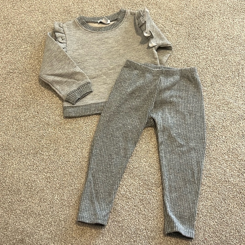 Splendid Ruffle Sweatshirt & Legging Set